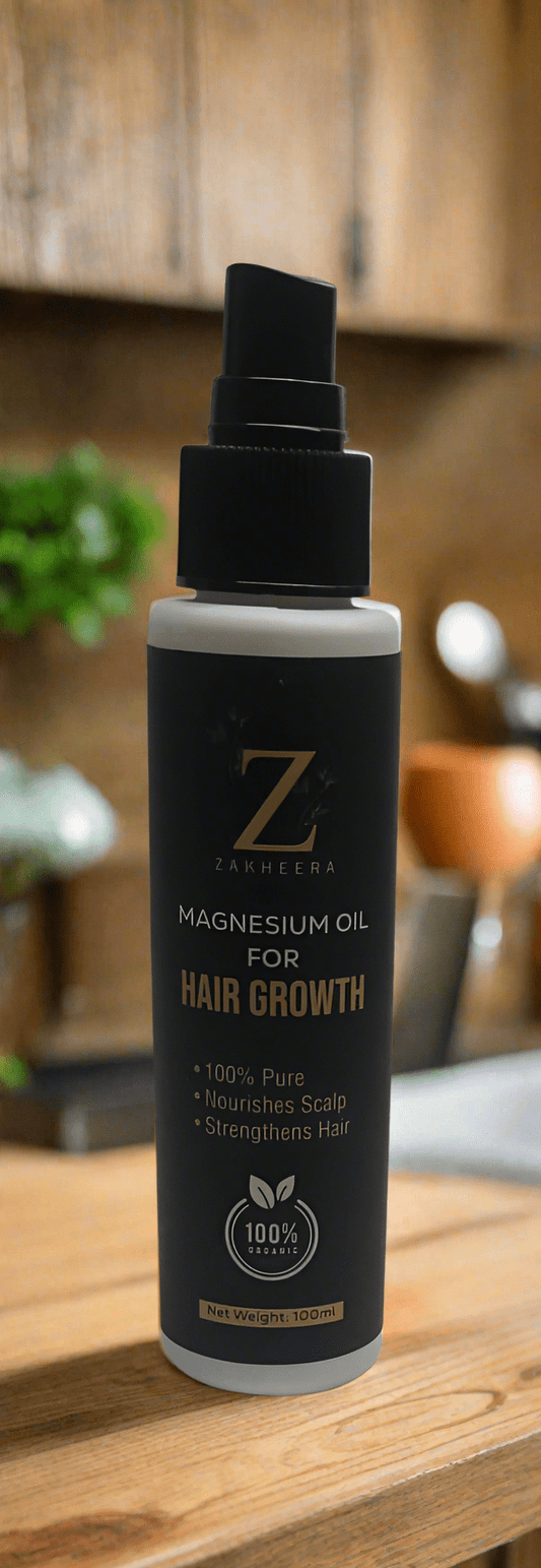 Magnesium Hair Oil – Best Natural Hair Growth Solution for Stronger Hair" - Zakheera 